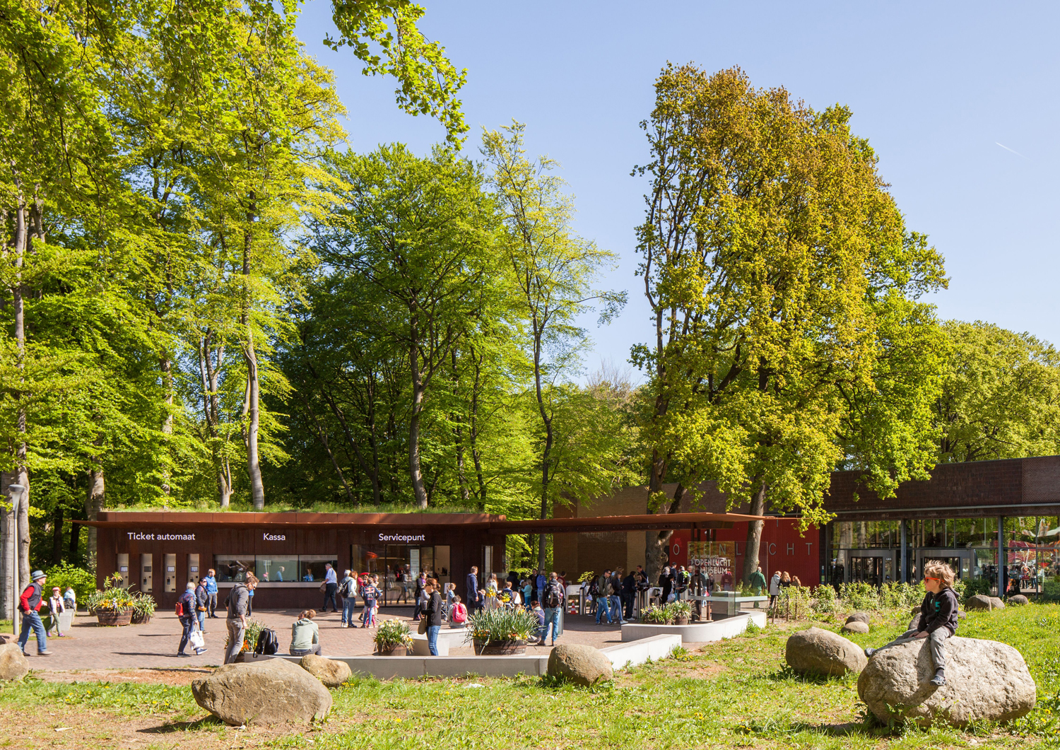 Netherlands Open Air Museum - Ticket Pavilion, Arnhem, Netherlands. video